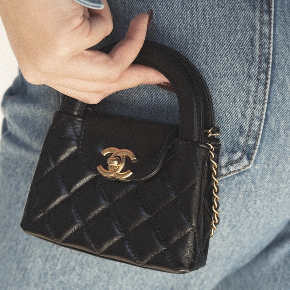 8️⃣2️⃣9️⃣2️⃣CHANEL 23K Micro Kelly Shopping bag - Picture 2 of 2